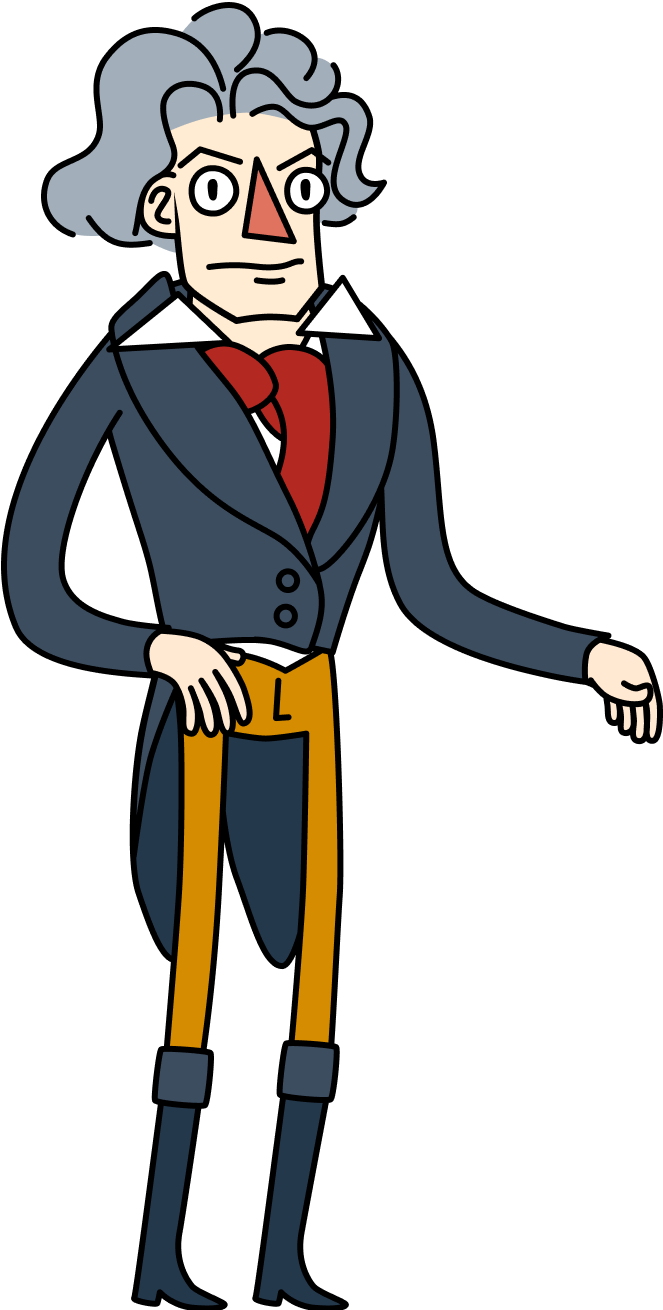 Cartoon Beethoven